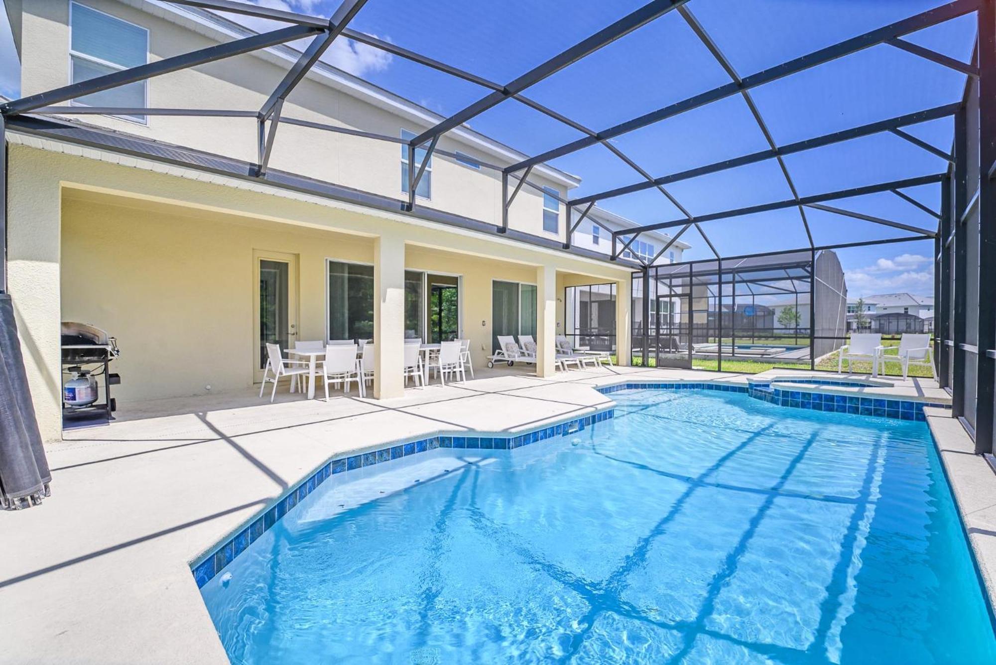 Stunning 9Br Home - Family Resort With Private Pool, Hot Tub, Games Room And Bbq! Kissimmee Exterior photo