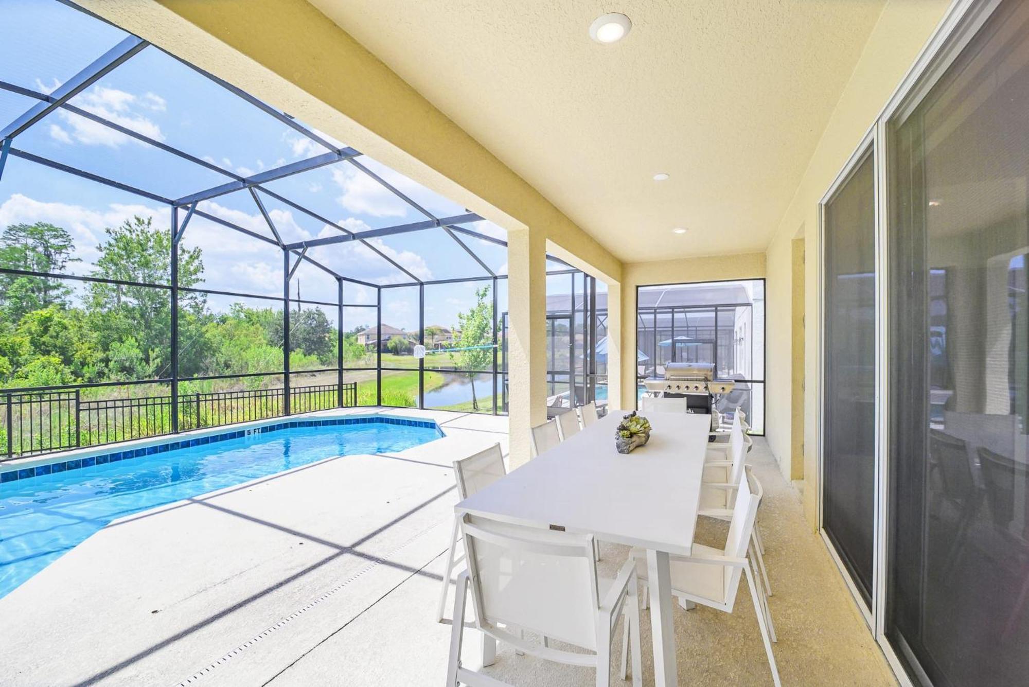 Stunning 9Br Home - Family Resort With Private Pool, Hot Tub, Games Room And Bbq! Kissimmee Exterior photo